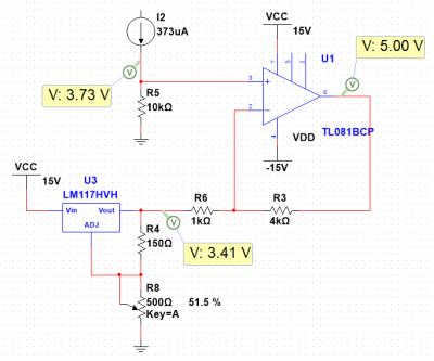 AD590 e circuito di condizionamento